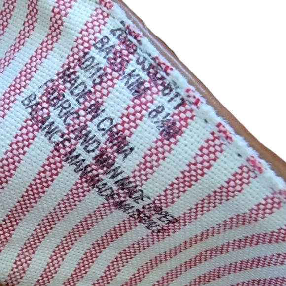 G.h. Bass & Co. Red/Blue Striped Canvas Sling Back Espadrilles 8.5 - Picture 7 of 8